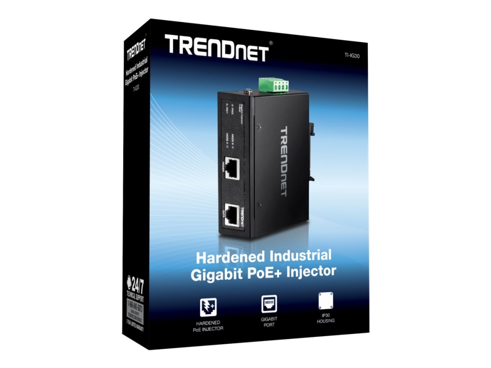 TRENDnet TI-IG30 - Strömtillförsel (kan monteras på DIN-skena) - 30 Watt - utgångskontakter: 1 - TAA-kompatibel | Datortillbehör - Nätverk - Övriga tillbehör | GameStuff