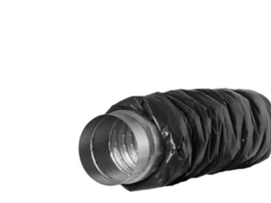 ljuddämpare ø125 - Längd 600 mm, 25 mm isolerat uttag för anslutning. | Ventilation & Klimat - Rör & Kopplingar - Ljuddämpare | GameStuff