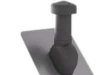 Ventilationshuvud Ø125 - Sadeltak 10-48° med FastFlash-täckning | Diverse | GameStuff