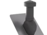 Ventilationshuvud Ø160 - Sadeltak 10-48° med FastFlash-skydd | Diverse | GameStuff