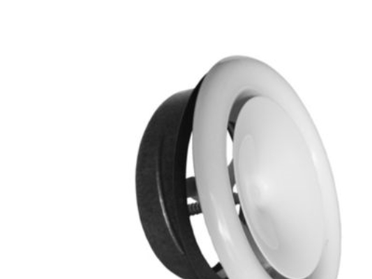 tuloventtiili Ø100mm - RAL 9016 sis. kehyksen