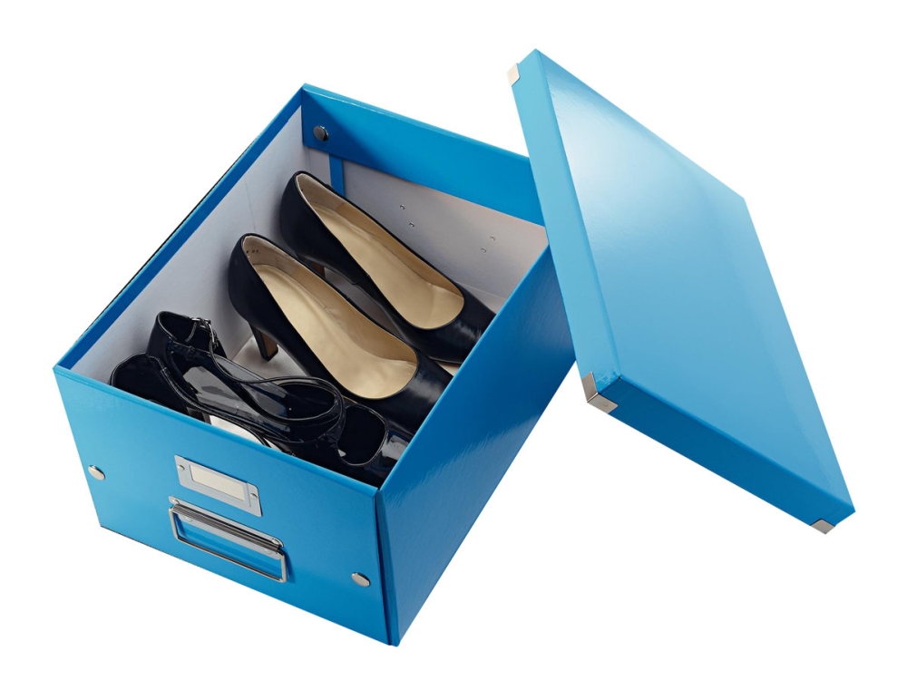 Leitz Click & Store - Förvaringsbox - för A4 (210 x 297 mm) - blå-metallic | Arkivering - Arkiv box/mappar - Förvaringslåda | GameStuff