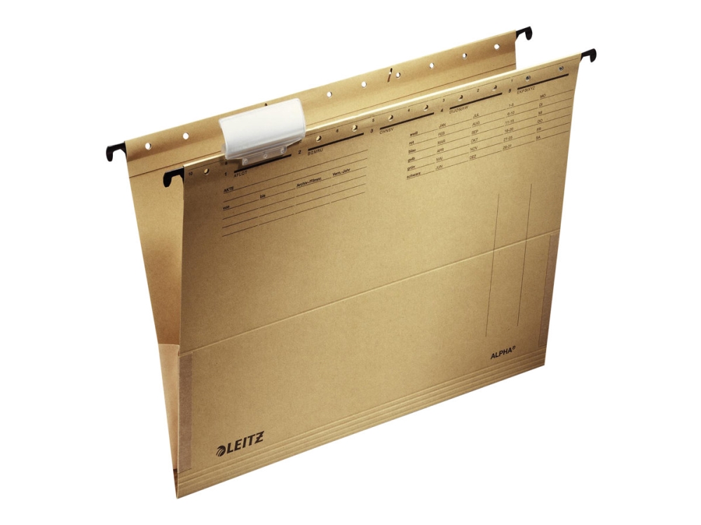 Leitz ALPHA - Hængende fil - for A4 (210 x 297 mm) - naturlig brun