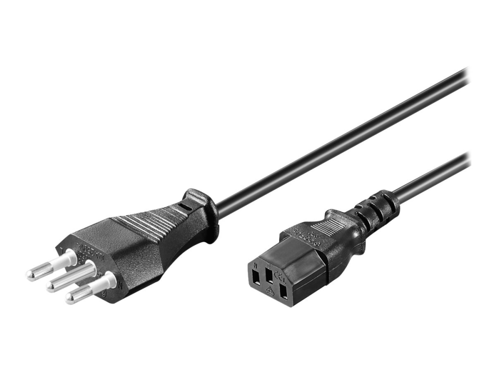 Microconnect - Strømkabel (Han) Til Power Iec 60320 C13 - 16 A - 5 M - Sort - Italien
