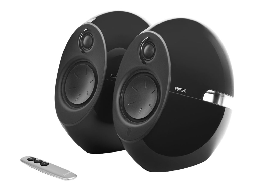 Edifier Luna Eclipse E25hd - Højttalere - Trådløs - Bluetooth - 74 Watt (Total) - 2-Vejs - Sort