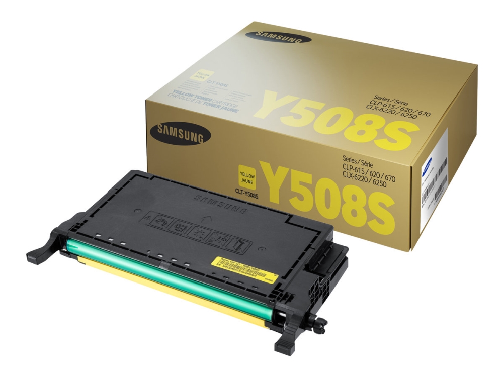 Samsung Clt-Y5082s - Gul - Original - Tonerpatron (Su533a) - For Samsung Clp-620, Clp-670, Clx-6220, Clx-6250
