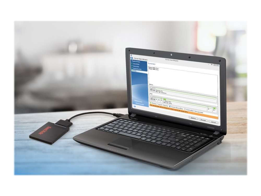 Sandisk SSD Notebook Upgrade Tool Kit - Diskkontroller - SATA - USB 3.0