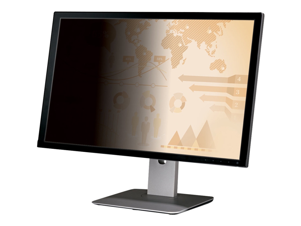 3M Databeskyttelsesfilter - Privacy-Filter For Skærm - 25" - Sort