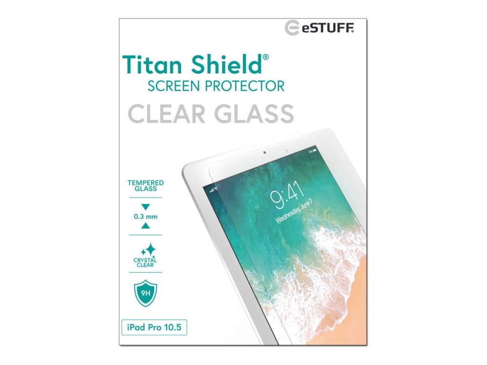 eSTUFF Titan Shield - Skärmskydd för surfplatta - glas - klar | Datorer & Surfplattor - Tillbehör till surfplattor - Skärmskydd | GameStuff