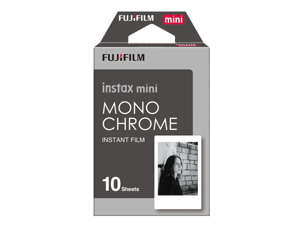 Fujifilm Instax Mini Monochrome - Mustavalkoinen pikafilmi - instax mini - ISO 800 - 10 laukausta