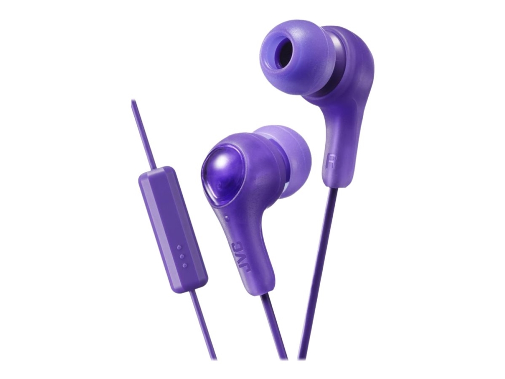 Jvc Ha-Fx7m Gumy Plus - Øreproptelefoner Med Mik. - I Øret - Kablet - Støjisolerende - Blommeviolet