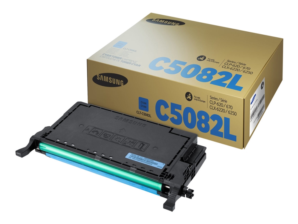 Hp Clt-C5082l - Højtydende - Cyan - Original - Tonerpatron (Su055a) - For Samsung Clp-620, Clp-670, Clx-6220, Clx-6250