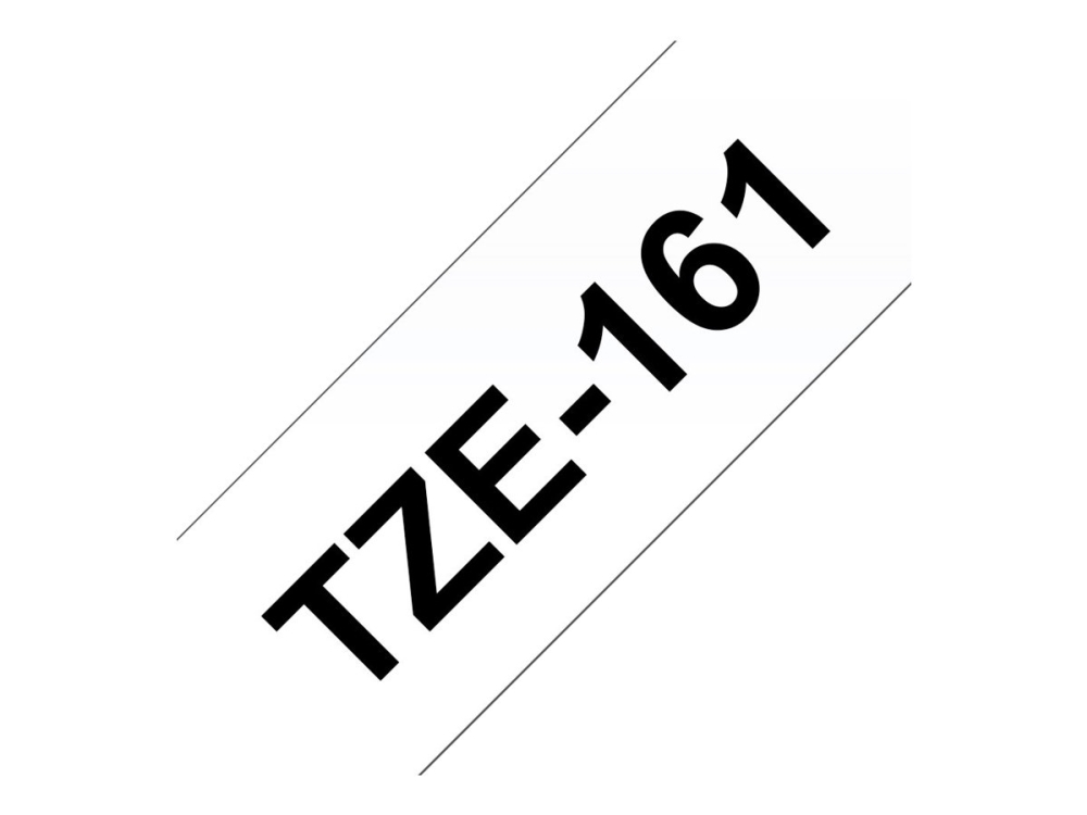 Brother TZe-161 - Svart på klar - Rulle (3,56 cm x 8 m) 1 kassett(er) bandlaminat - för P-Touch PT-3600, 530, 550, 9200, 9400, 9500, 9600, 9700, 9800, D800, P900, P950 | Papper & Emballage - Märkning - Etiketter och Tejp | GameStuff
