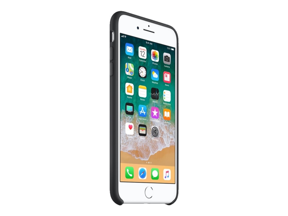 Apple - Bagsidecover Til Mobiltelefon - Silicone - Sort - For Apple Iphone 7 Plus