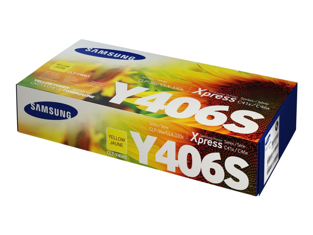 Hp Clt-Y406s - Gul - Original - Tonerpatron (Su462a) - For Samsung Clx-3300, 3302, 3303, 3304, 3305, 3306, 3307, Scx-3300, 3301, 3305, 3306