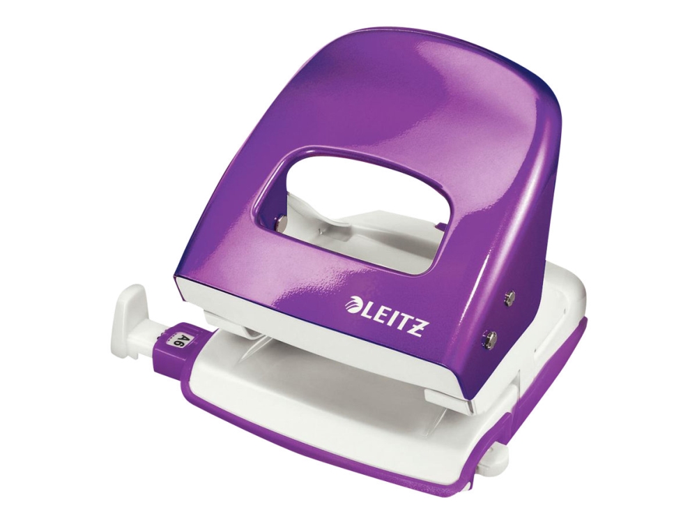 Leitz WOW NeXXt 5008 - Hålslag - 30 ark / 3 mm - metall - violettmetallic | Kontorsmaterial - Hålslagare - 2 Hålslagare | GameStuff