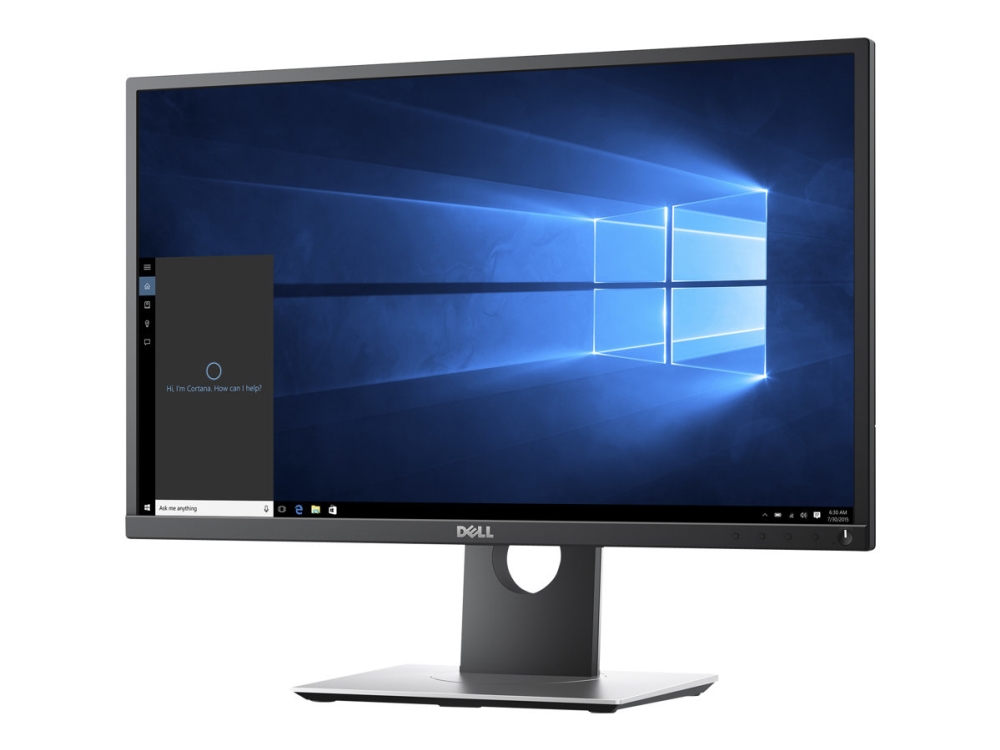 Dell P2417h Led Skarm 24  " 23.8  " Visbar 1920 X 1080 Full Hd 1080p @ 60 Hz Ips 250 Cd/m² 1000:1 6 Ms Hdmi Vga Displayport Svart