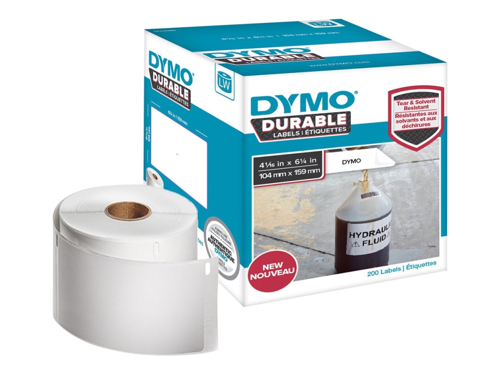 DYMO LabelWriter Address - Klæbemiddel - hvid - 104 x 159 mm 200 etikette(r) (1 rulle(r) x 200) etiketter - for DYMO LabelWriter 4XL