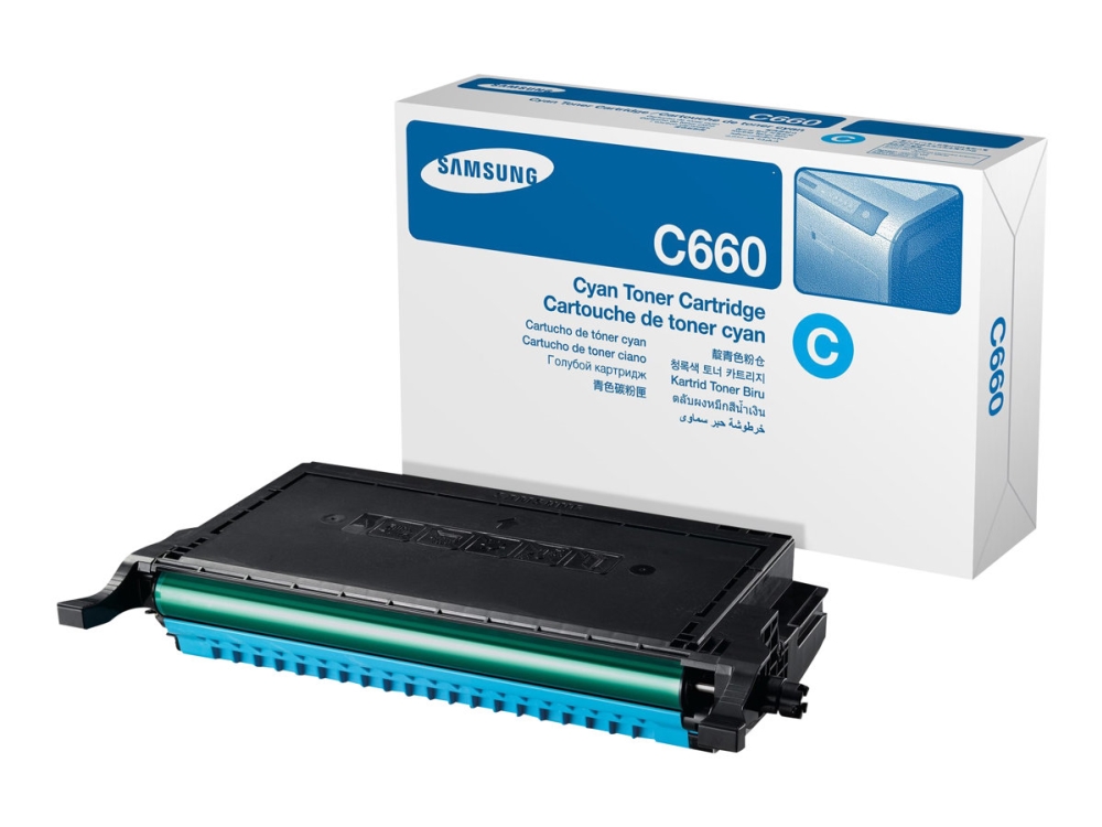 Samsung Clp-C660b - Højtydende - Cyan - Original - Tonerpatron (St885a) - For Samsung Clp-610, Clp-611, Clp-612, Clp-660, Clp-661, Clp-662, Clx-6200,
