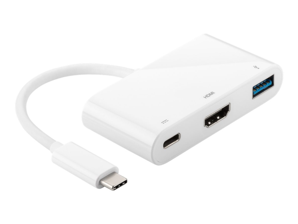 MicroConnect - Extern videoadapter - USB-C 3.1 - HDMI - vit | Datorkomponenter - Grafikkort & Tilbehör - USB-grafikkort | GameStuff