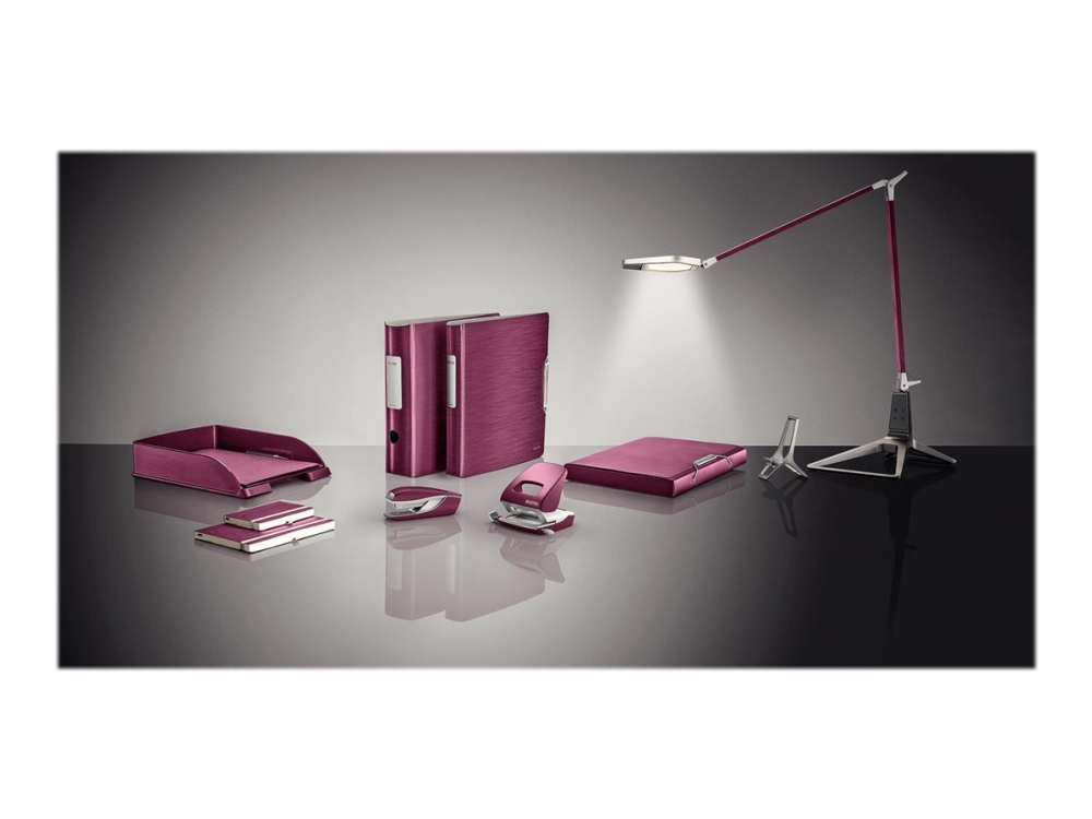 Hulapparat Leitz 5006 Style NeXXt, 2-huls 30 ark metal Granat rød