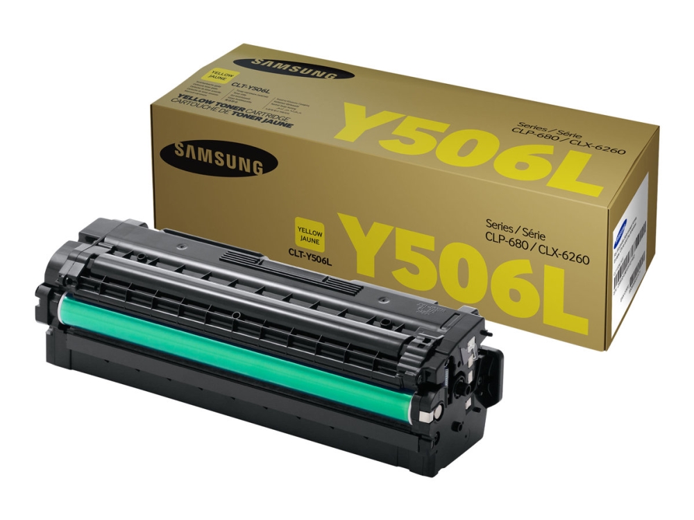 Hp Clt-Y506l - Højtydende - Gul - Original - Tonerpatron (Su515a) - For Samsung Clp-680Dw, Clp-680Nd, Clx-6260Fd, Clx-6260Fr, Clx-6260Fw, Clx-6260Nd