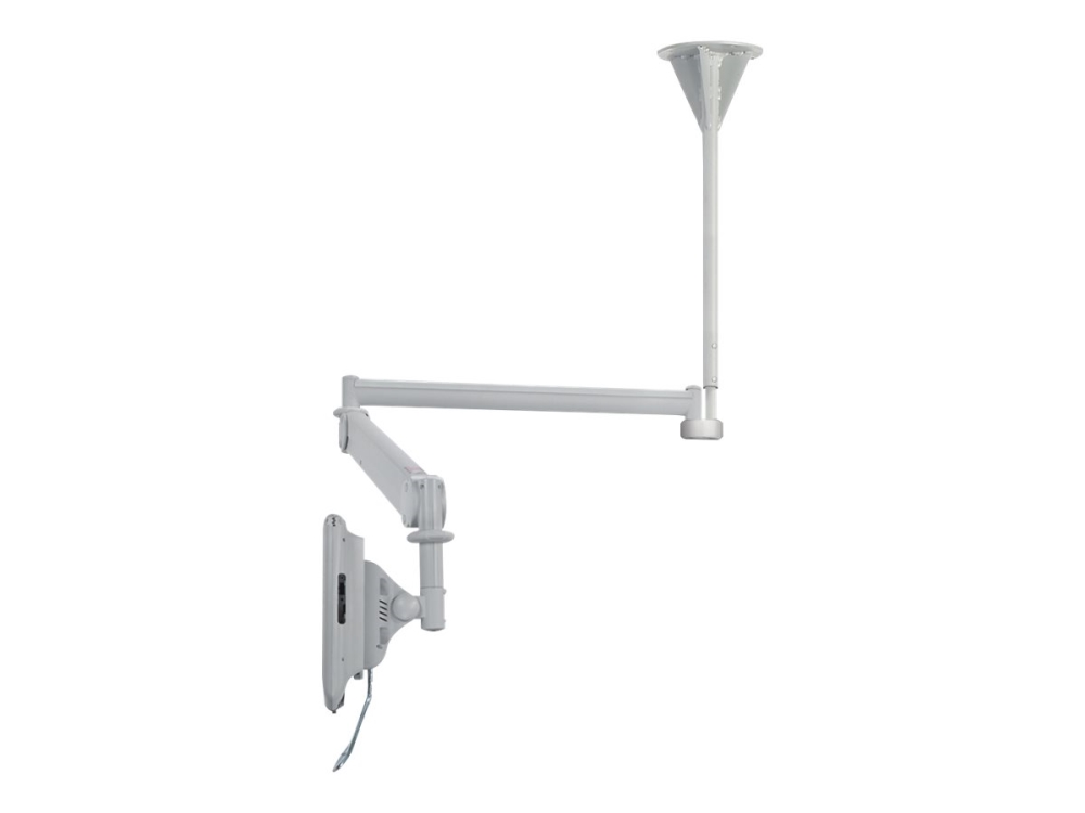 Neomounts FPMA-HAC100 - Bøjle - fuld bevægelse - for LCD display - medicinsk - hvid - skærmstørrelse: 10-24 - loftsmonterbar