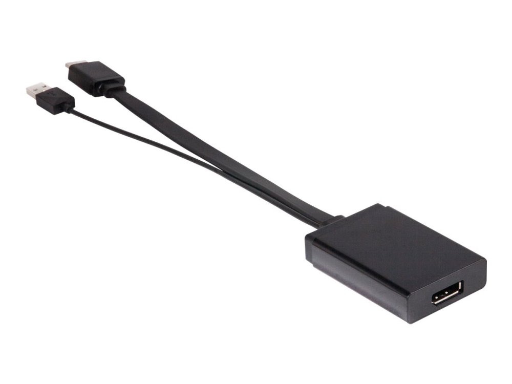 Club 3D - Video / Lyd Adapter - Displayport Hun Til Hdmi, Usb (Kun Strøm) Han - 31 Cm