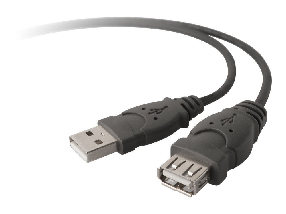Belkin Usb Extension Cable 1.8M, 1,8 M, Schwarz