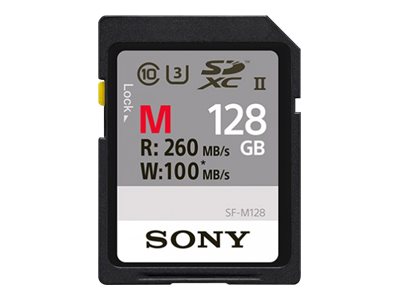 Sony SF-M Series SF-M128 - Flash-minneskort - 128 GB - UHS Class 3 / Class10 - SDXC UHS-II | Foto och video - Foto- & videotillbehör - Minneskort | GameStuff