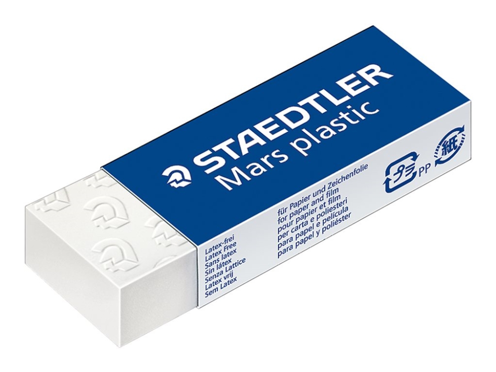 Staedtler Mars Plastic, Kunststoff, Weiß, 23 Mm, 65 Mm, 13 Mm, 1 Stück(E)