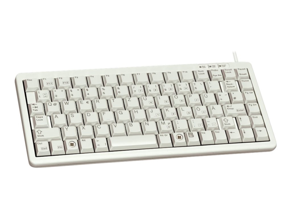 CHERRY Compact-Keyboard G84-4100 - Tangentbord - USB - QWERTY - amerikansk - ljusgrå | Datorer & Surfplattor - Datorer - tillbehör - Tangentbord | GameStuff