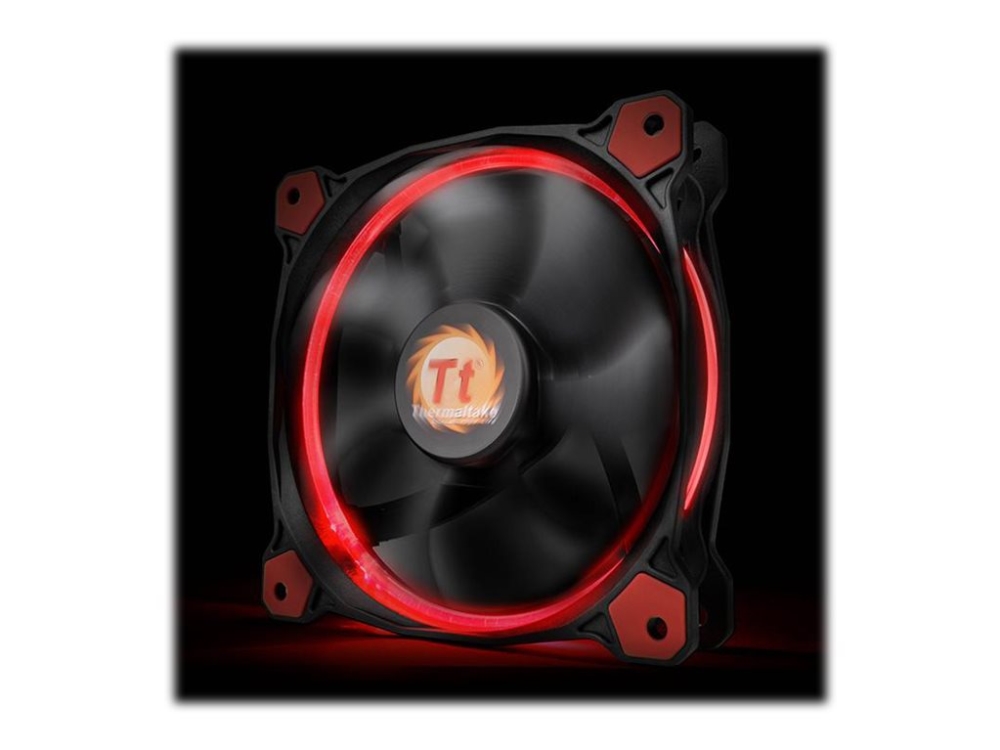 Thermaltake Riing 12, Ventilator, 12 Cm, 1000 Rpm, 1500 Rpm, Schwarz, Rot
