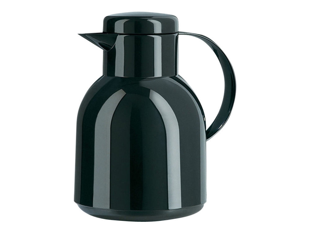 Emsa Isolierkanne Samba, 1,0 Liter, Transluzent-Schwarz Der Topseller Unter Den Isolierkannen, 100% Dicht, - 1 Stück (504235)