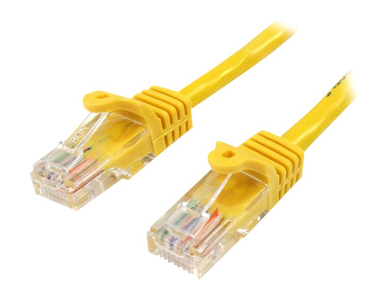 Startech.Com 0,5M Cat5e Ethernet Netzwerkkabel Snagless Mit Rj45 - Gelb, 0,5 M, Cat5e, U/Utp (Utp), Rj-45, Rj-45