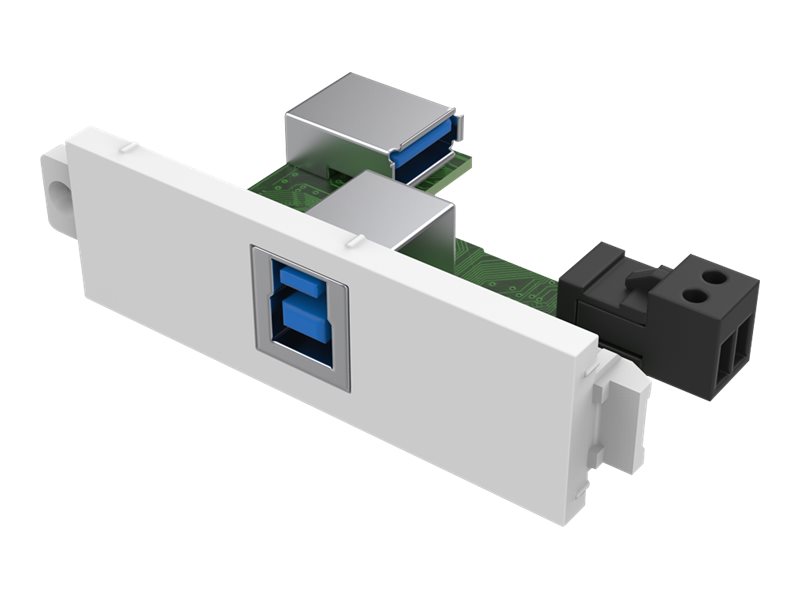 Vision Techconnect 3 Usb-B Module With Active Booster Circuit - Modulær Facilitet Plade Snape-In - Usb Type B