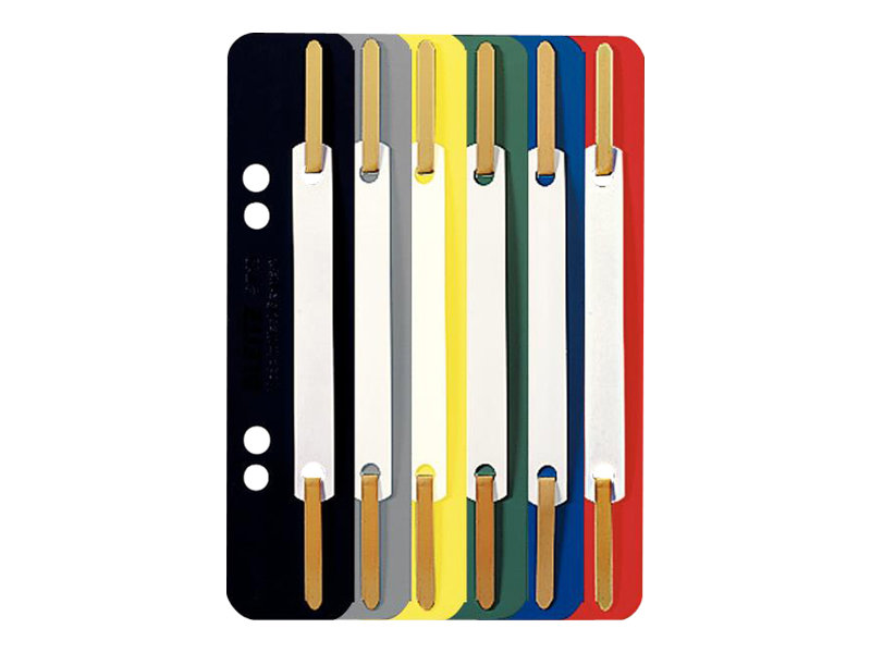 Leitz - Fastgørelsesstrip Til Flad Barre - Assorterede Farver - For P/N: 10805015, 10805025, 10805035, 10805045, 10805055, 10805075, 10805085, 108050