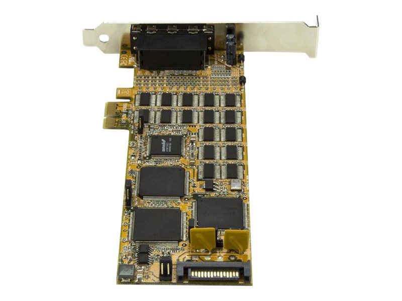 Startech 16 Port Pci Express Serial Card - High-Speed Pcie Serial Card - Ekspansionsmodul - Pcie 1.1 Lavprofil - Rs-232 X 2 - Gul