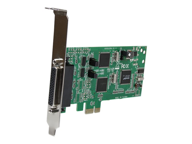 Startech.Com 4 Port Serielle Pci Express Schnittstellenkarte - 2 X Rs232 2 X Rs422 / Rs485, Pcie, Seriell, Rs-232/422/485, Systembase Sb16c1052pci, 2