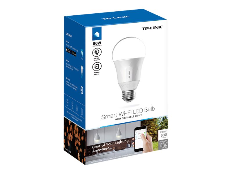 TP-Link LB100 – LED-lyspære – E26 – 8 W (ekvivalent 50 W) – 2700 K