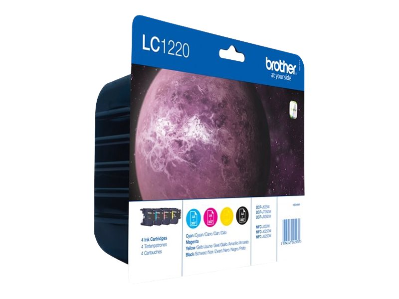 Brother Lc-1220Valbpdr, Schwarz, Cyan, Magenta, Gelb, 4 Stück(E), Multipack