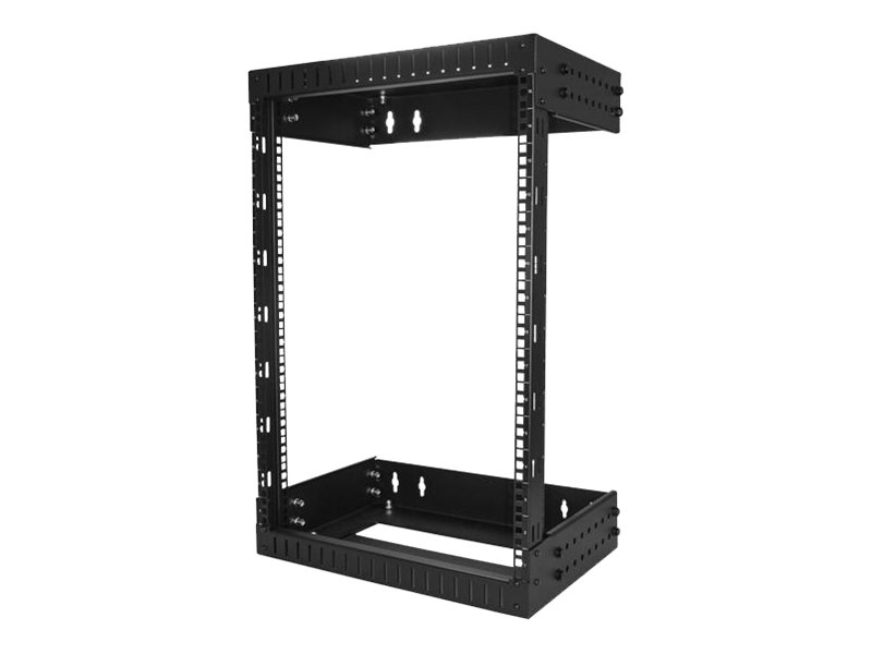 Startech.Com 15U 19" Netzwerk-Rack Zur Wandmontage, Einstellbare Tiefe 12-20" 2 Post Open Frame Server Room Rack Für Av/Daten/It Kommunikation/Comput