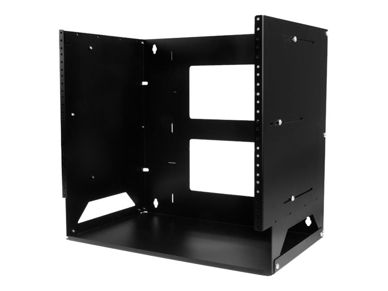 Startech.Com 8U Open Frame Wall Mount Network Rack W/ Built In Shelf - 2-Post Adjustable Depth (12" Bis 18") Equipment Rack - 75.2Lbs (Wallshelf8u) -