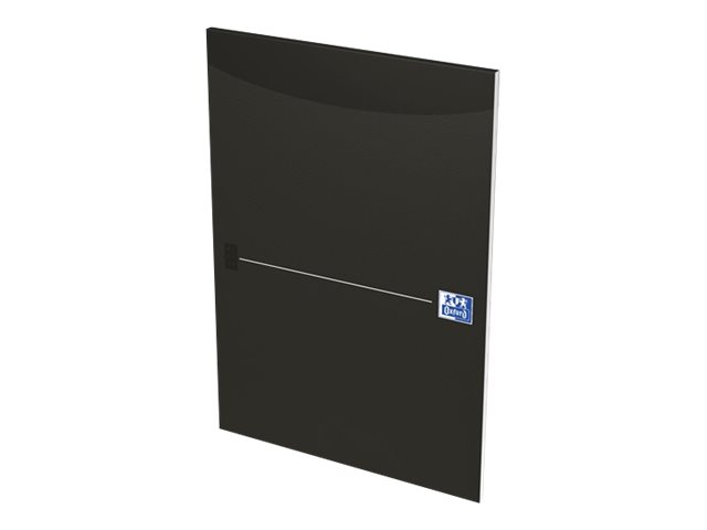 Notesblok Oxford Office Essentials, Sort, Toplimet A4, Linjeret