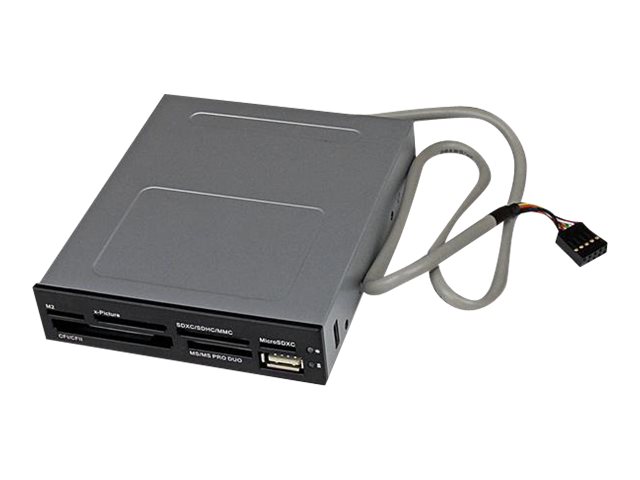 Startech.Com Interner Usb 2.0 Kartenleser 3,5" - 22-In-1 Front Panel Card Reader, Cf, Mmc, Ms Duo, Ms Micro (M2), Ms Pro Duo, Ms Pro-Hg Duo, Speicher