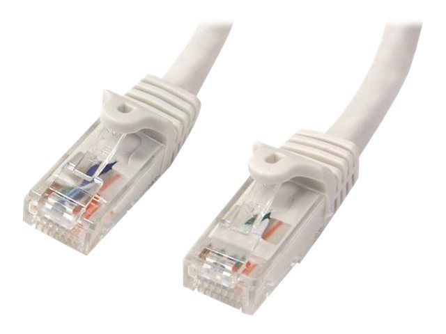 Startech.Com 5M Cat6 Utp Rj45 Gigabit Patchkabel Snagless - Cat 6 Netzwerkkabel - Weiß, 5 M, Cat6, U/Utp (Utp), Rj-45, Rj-45