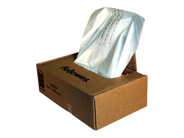 Makulator plastposer Fellowes 34 liter (pakke a 100 stk.)