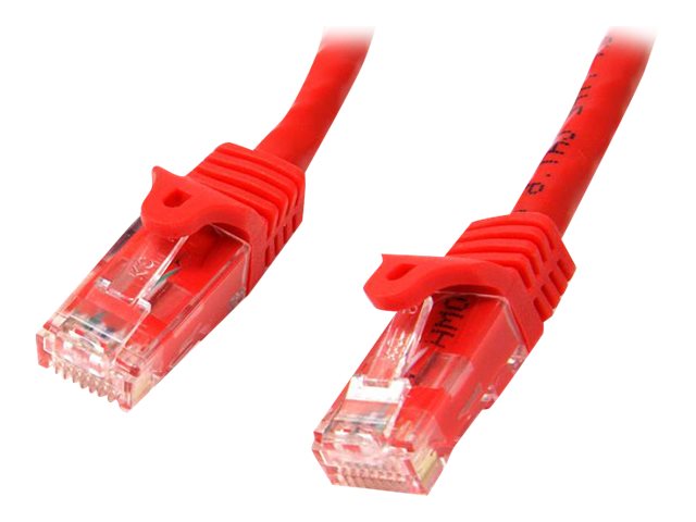 Startech.Com 10M Cat6 Ethernet Kabel, 10 Gigabit Snagless Rj45 650Mhz 100W Poe Patch Cord, Cat 6 10Gbe Utp Netzwerkkabel W/Strain Relief, Rot, Fluke