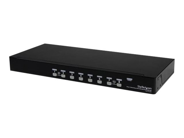 Startech.Com 8 Port Usb / Ps/2 Kvm Switch Mit Osd, 1920 X 1440 Pixel, Rack-Einbau, 1U, Schwarz