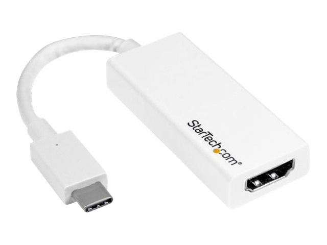 Startech.Com Usb-C Auf Hdmi-Adapter Mit 4K 30Hz - Weiß, Usb Typ-C, Hdmi-Ausgang, 3840 X 2160 Pixel